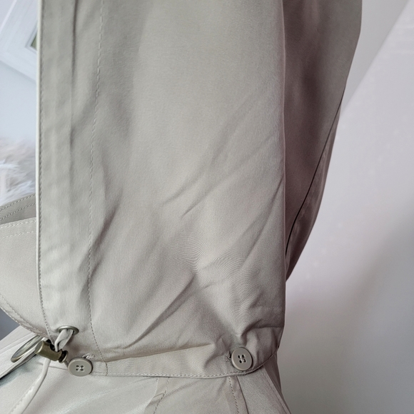 🌧 ☔️ London Fog Taupe All Weather Maxi Trench Coat - Picture 5 of 11